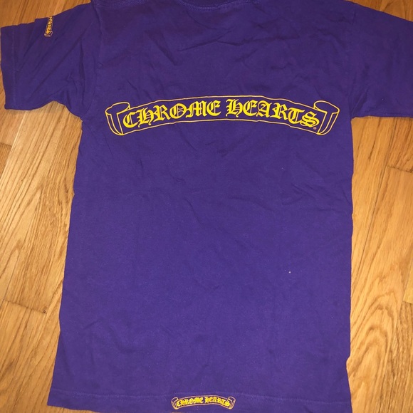 Purple chrome hearts shirt Clearance